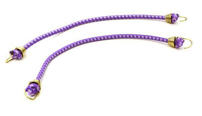 1/10 Model Scale 3x150mm Bungee Elastic Cord Strap w/ Hooks for Off-Road Crawler C26933GOLDPURPLE