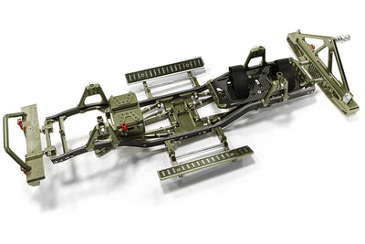 Composite Ladder Frame Chassis Kit w/ Hop-up Combo for SCX-10, Dingo Honcho Jeep C26937GUN