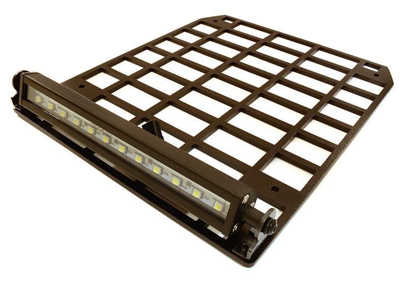 Realistic 1/10 Scale Luggage Tray 180x150x22mm w/ Adjustable LED Spot Light Set C27166