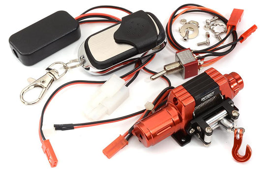 T10 Realistic High Torque Mega Winch w/ Remote for Scale Rock Crawler 1/10 Size C27279RED