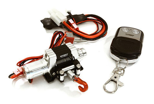 T10 Realistic High Torque Mega Winch w/ Remote for Scale Rock Crawler 1/10 Size C27279SILVER