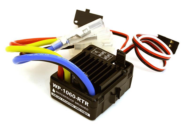 WP-1060 Brushed Electronic Speed Controller 60A ESC for 1/10 Scale Crawler C27384