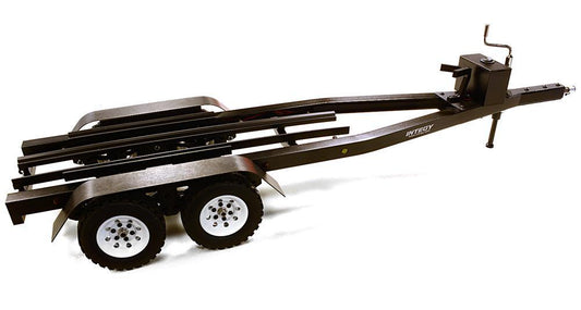 Machined Alloy Dual Axle Boat Trailer Kit for 1/10 Scale RC 670x190x160mm C27640BLACK