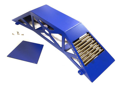 Realistic Heavy-Duty Metal Display Ramp 375x100x75mm for 1/10 Scale Off-Road C28120BLUE