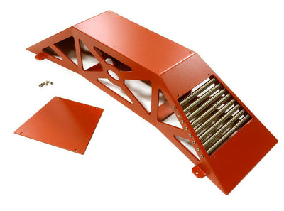 Realistic Heavy-Duty Metal Display Ramp 375x100x75mm for 1/10 Scale Off-Road C28120RED