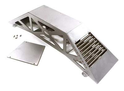 Realistic Heavy-Duty Metal Display Ramp 375x100x75mm for 1/10 Scale Off-Road C28120SILVER