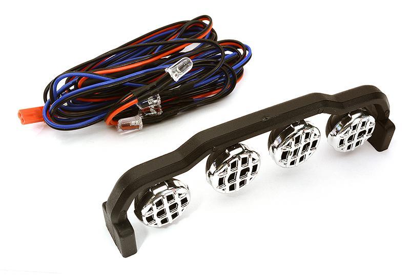 Roof Top LED Light Set System (4) w/Brake Lights (2) for 1/10 Truck & Off-Road C28390BLUE