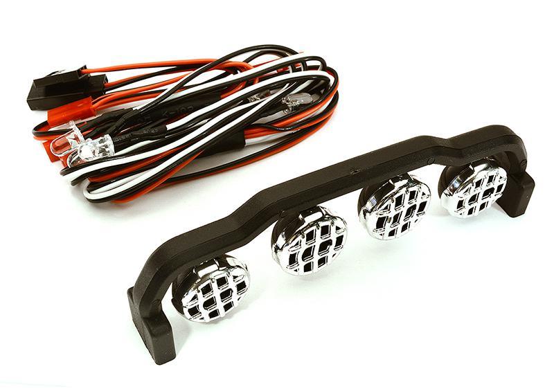 Roof Top LED Light Set System (4) w/Brake Lights (2) for 1/10 Truck & Off-Road C28390WHITE