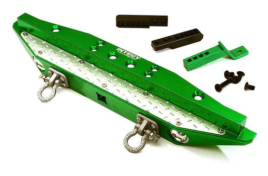 Realistic Rear Alloy Bumper for Traxxas TRX-4 w/ 43mm Mount C28579GREEN