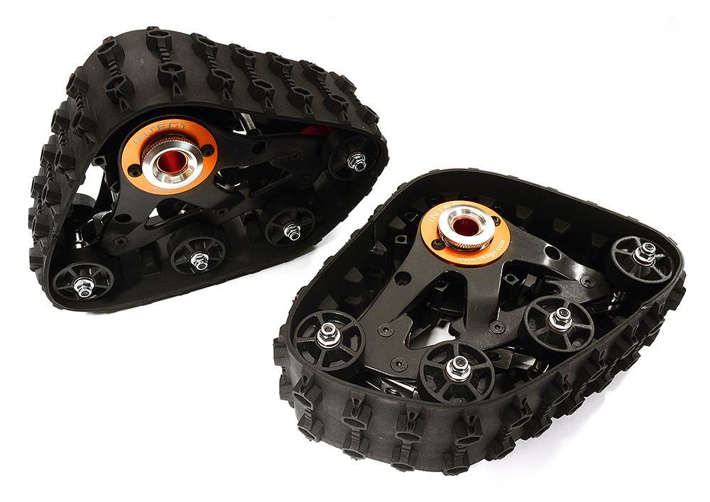 T3 Snowmobile & Sandmobile Front Conversion for Axial Wraith 2.2 Rock Racer C28591ORANGE