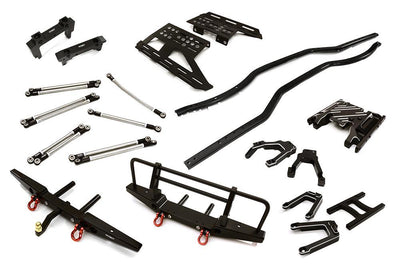 Steel Ladder Frame Chassis Kit w/ Hop-up Parts Combo for Axial 1/10 SCX10 II C28772
