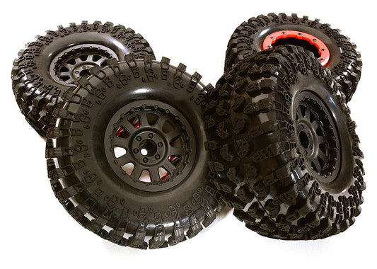 10 Spoke Type 2.2 Size Wheel & Tire Set (4) for 1/10 Off-Road O.D.128mm C28945