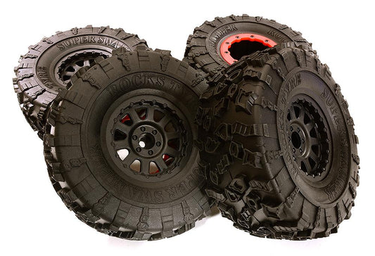 10 Spoke Type 2.2 Size Wheel & Tire Set (4) for 1/10 Off-Road O.D.131mm C28946