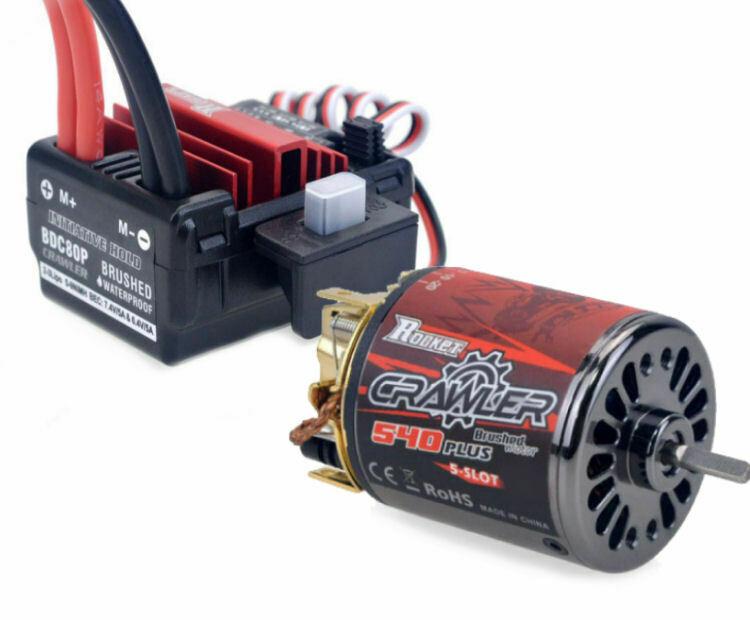 Surpass Hobby Crawler 16T 5-Slot 540 Plus Brushed Motor w/ BCD80P 80A ESC C29416