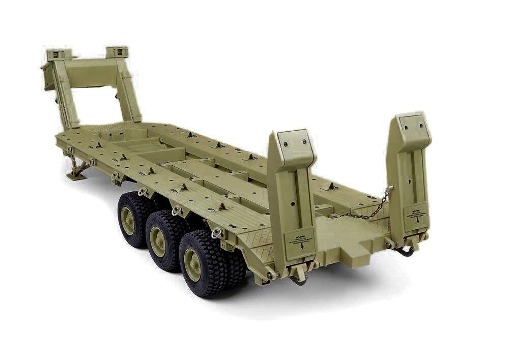 HG-P806 Military Semi Trailer Model Kit, Type U.S. M747 1/12 Scale C29450GREEN