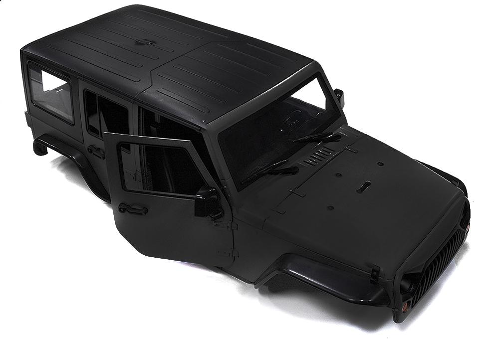 Realistic JW10-S Hard Plastic Body Kit for 1/10 Crawler WB=313mm (Matte Black) C29840BLACK