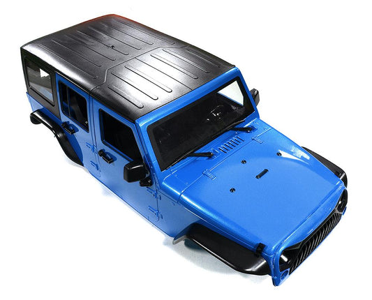 Realistic JW10-S Hard Plastic Body Kit for 1/10 Scale Off-Road Crawler WB=313mm C29840BLUE