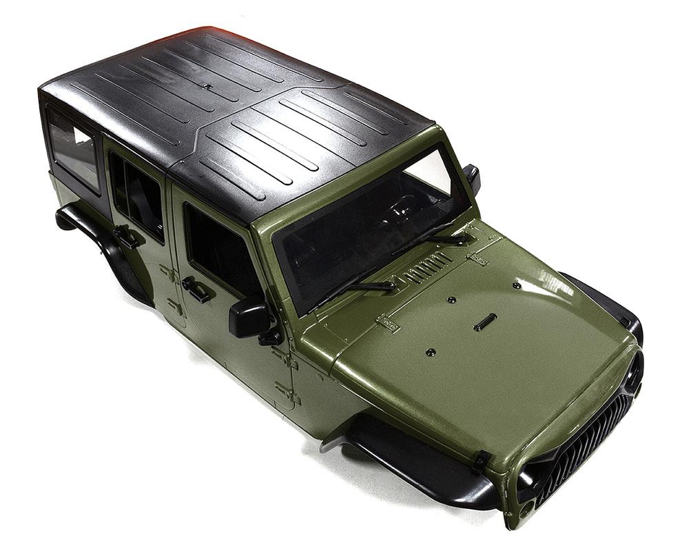 Realistic JW10-S Hard Plastic Body Kit for 1/10 Crawler WB=313mm (Matte Green) C29840DARKGREEN