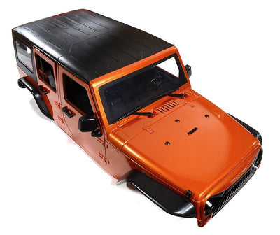 Realistic JW10-S Hard Plastic Body Kit for 1/10 Scale Off-Road Crawler WB=313mm C29840ORANGE