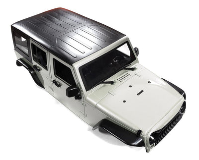 Realistic JW10-S Hard Plastic Body Kit for 1/10 Scale Off-Road Crawler WB=313mm C29840SILVER