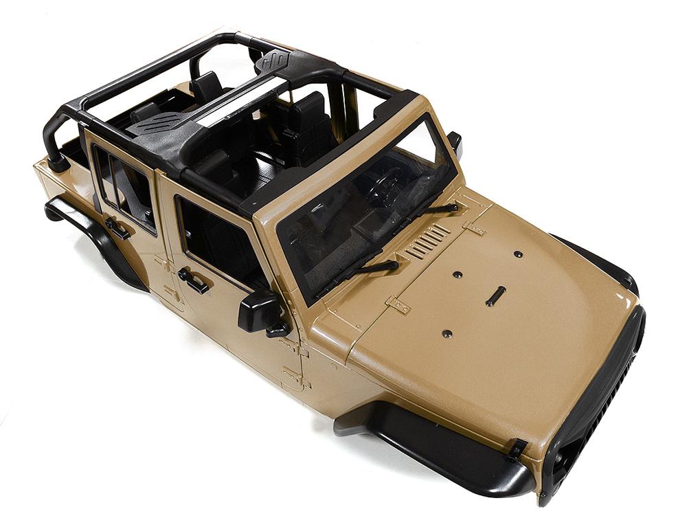 Realistic JW10-C Hard Plastic Body Kit for 1/10 Crawler WB=313mm (Matte Brown) C29847BROWN