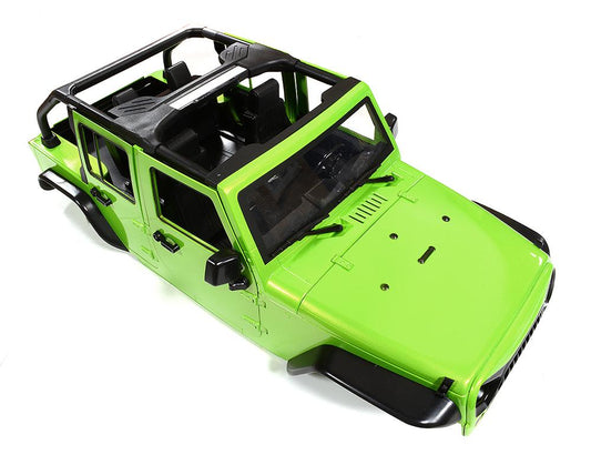 Realistic JW10-C Hard Plastic Body Kit for 1/10 Scale Off-Road Crawler WB=313mm C29847GREEN