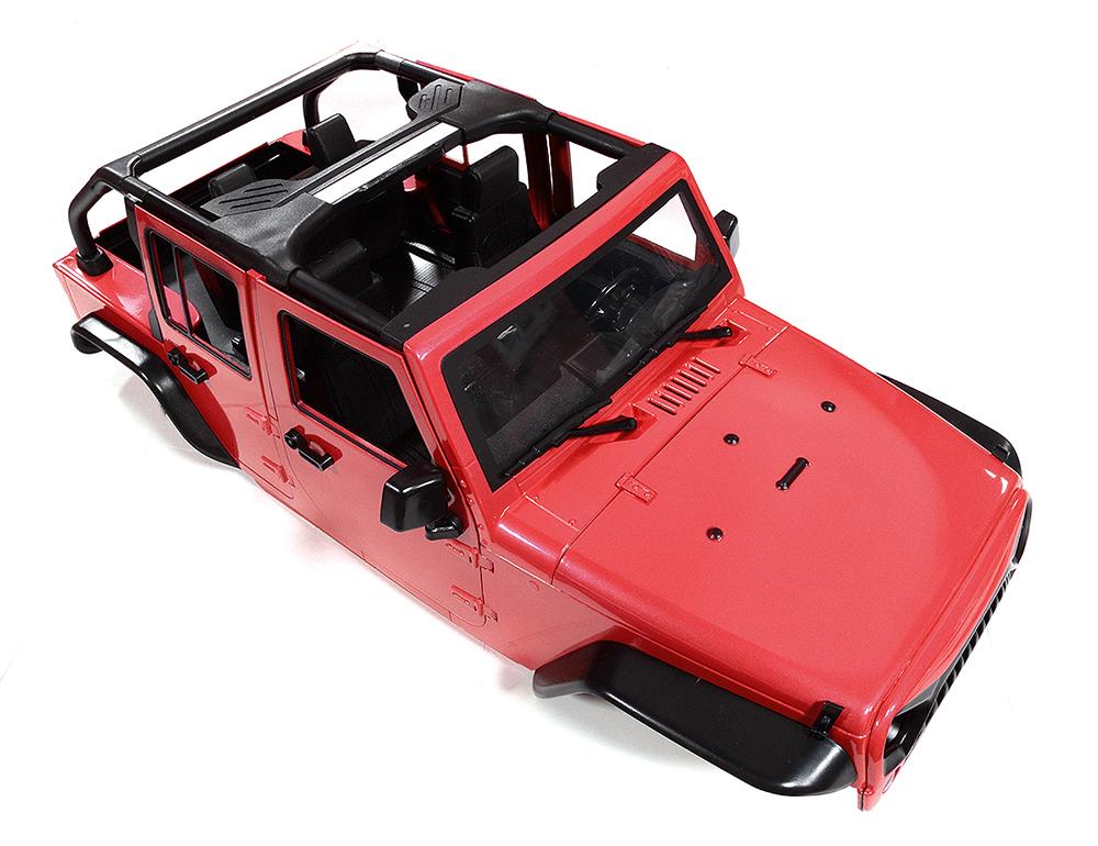 Realistic JW10-C Hard Plastic Body Kit for 1/10 Scale Off-Road Crawler WB=313mm C29847RED