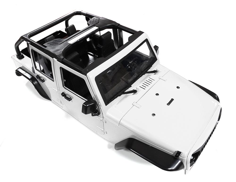 Realistic JW10-C Hard Plastic Body Kit for 1/10 Scale Off-Road Crawler WB=313mm C29847WHITE