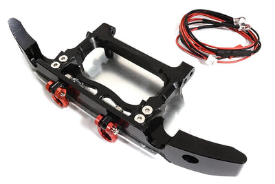 Realistic Front Alloy Bumper w/ LED for Traxxas TRX-4 G500 & AMG63 C30204SILVER