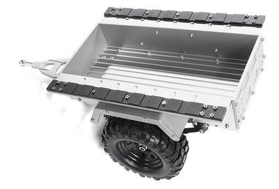 Realistic Leaf Spring 1/10 Size Utility Box Trailer for Scale Crawler Truck C30566SILVER