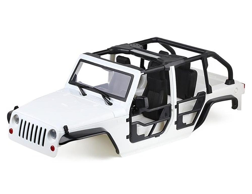 Realistic JC10 Hard Plastic Body Kit for 1/10 Scale Off-Road Crawler WB=313mm C30821WHITE