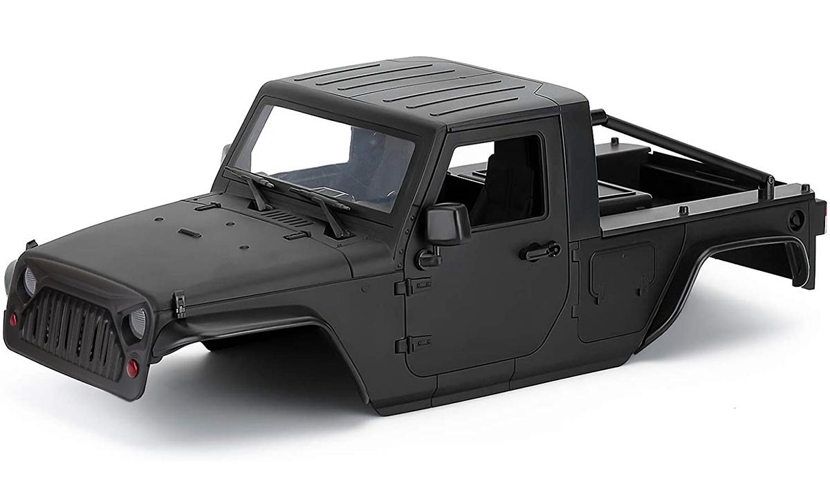 Realistic JX10 Hard Plastic Body Kit for 1/10 Scale Off-Road Crawler WB=313mm C30822BLACK