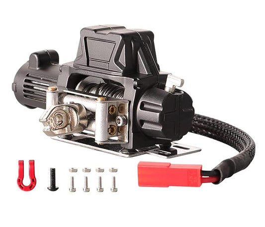 Realistic High Torque Winch for Scale Rock Crawler 1/10 Size C30964BLACK