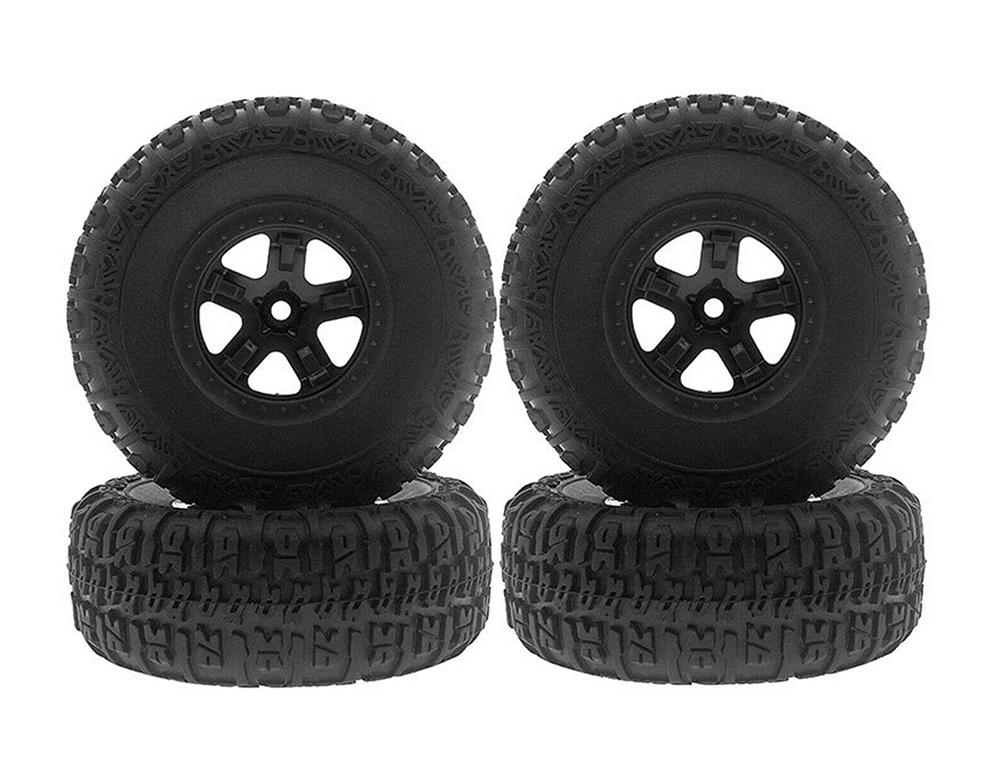 Composite Short Course 2.2/3.0 Size Wheel & Tire (4) (O.D.=119mm) C31011BLACK