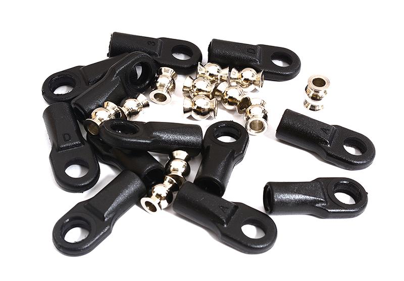 M4 Size 22mm Length Ball Ends Tie Rod Ends w/ 3mm Ball Links for Traxxas & Axial C31017