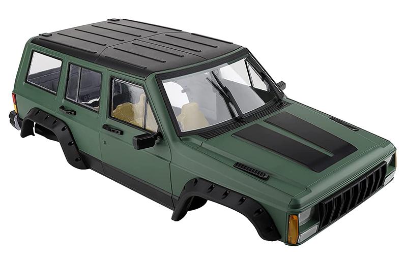 Realistic LX10 Hard Plastic Body Kit for 1/10 Scale Off-Road Crawler WB=313m C31023GREEN