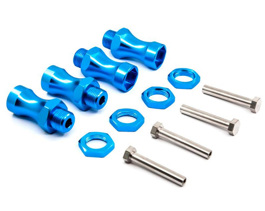 12-to-17mm Conversion Alloy Hex Wheel (4) Hub +25mm Offset for 1/10 Scale RC C31085LIGHTBLUE