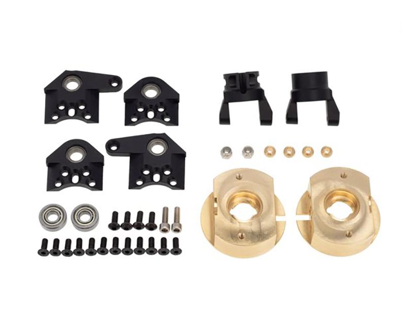 Alloy Caster & Steering Blocks w/ Weight Added 105g Each for Wraith 2.2 & RR10 C31494BLACK