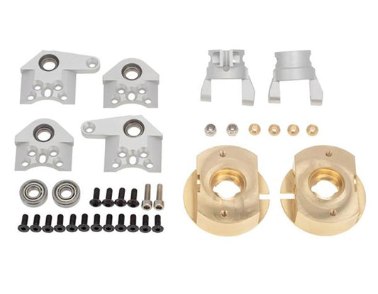 Alloy Caster & Steering Blocks w/ Weight Added 105g Each for Wraith 2.2 & RR10 C31494SILVER