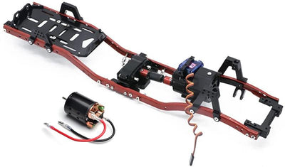 Alloy 1/10 MCY10 Trail Off-Road Scale Crawler Chassis Frame w/2-Speed, 45T Motor C31575BLACKRED