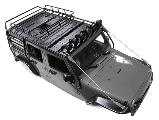 Realistic JW10-S+LED+Cage Hard Plastic Body Kit for 1/10 Scale Off-Road WB=313mm C31719GUN