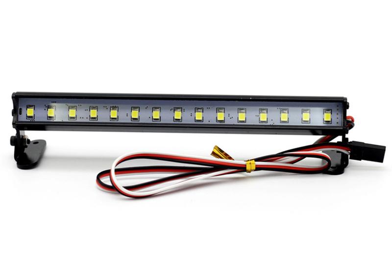 Roof Top White LED Light Bar 143x35mm w/ Multi Flash Modes for 1/10 Scale C32144