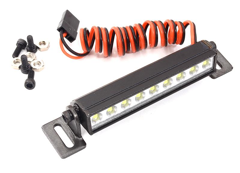 Realistic Roof Top LED HV 57mm Light Bar 5V-14.8V 77x16x15mm for 1/10 Crawler C32332