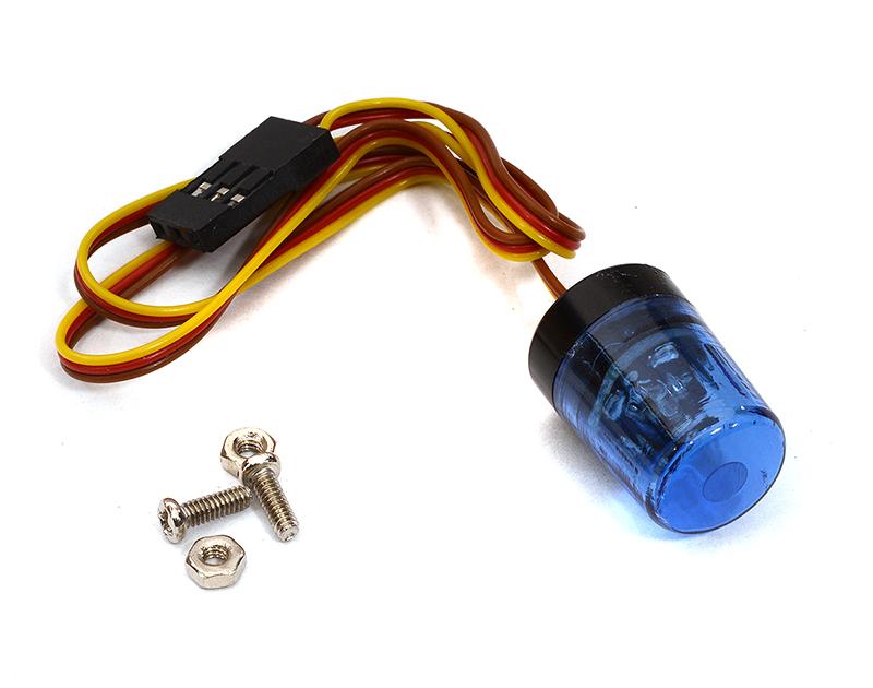 Realistic Roof Top Flashing Light LED 13x18mm Size Plastic Housing C32520BLUE