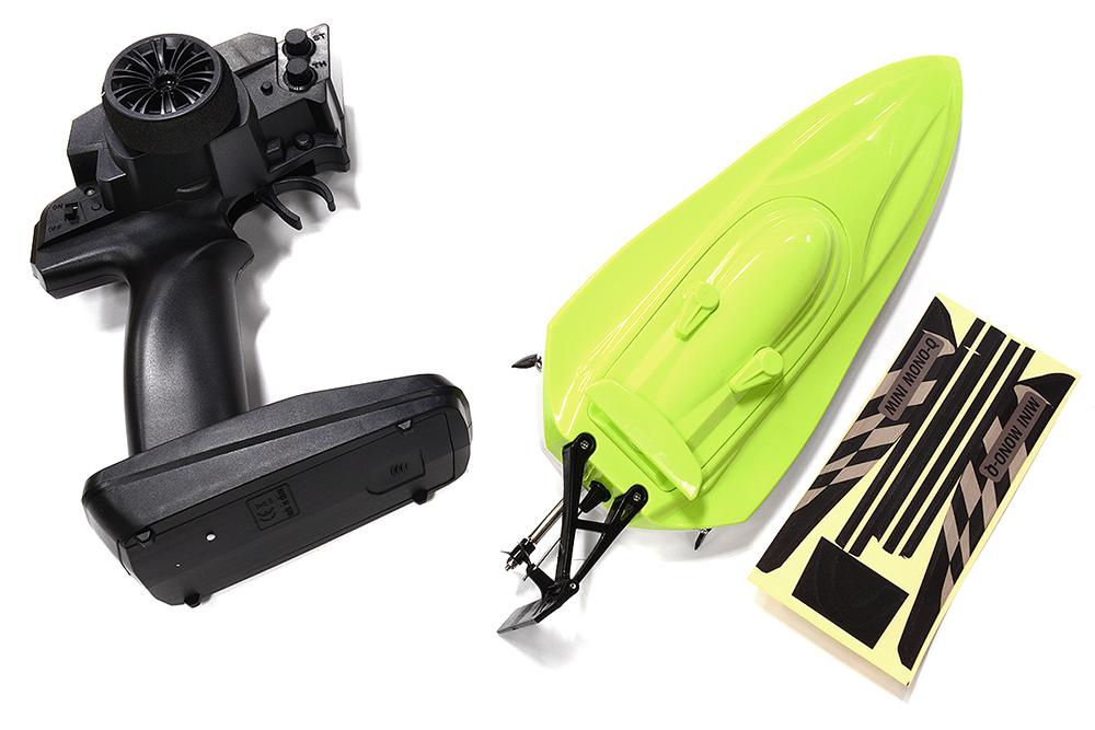 Mini Mono-Q Speed Boat 303mm w/ Motor, ESC and Controller ARTR Kit C32627GREEN