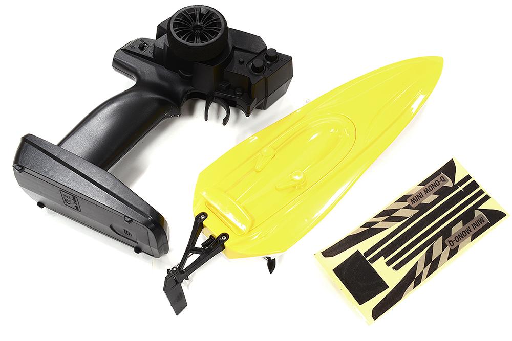 Mini Mono-Q Speed Boat 303mm w/ Motor, ESC and Controller ARTR Kit C32627YELLOW