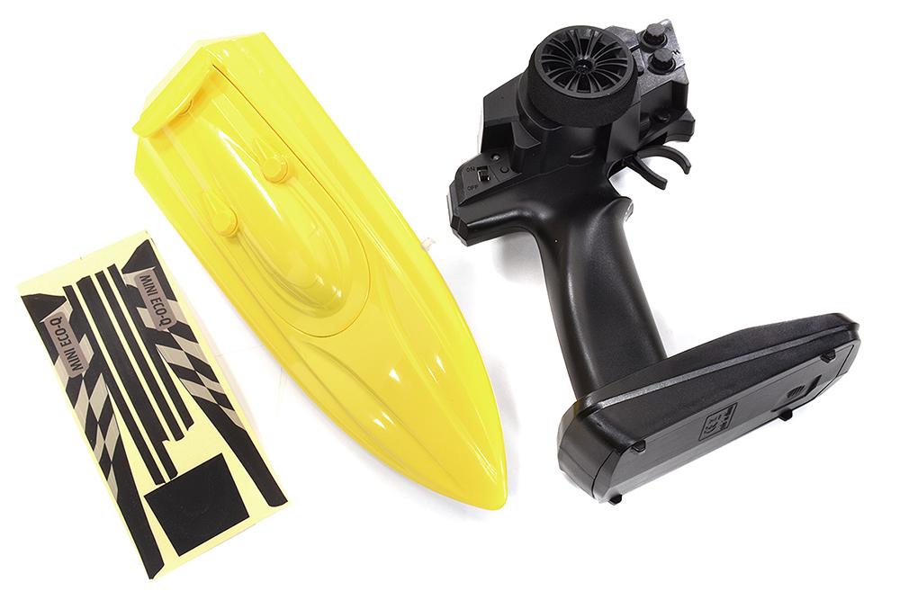 Mini ECO-Q Speed Boat 255mm w/ Motor, ESC and Controller ARTR Kit C32628YELLOW