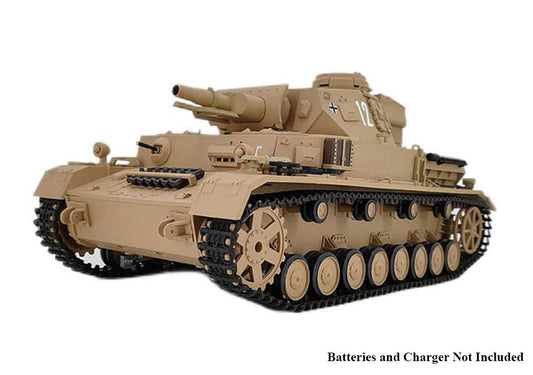 1/16 Scale German Panzer IV F-1 Type RC Tank, 2.4Ghz R/C Model HL3858-1 7.0 C32755