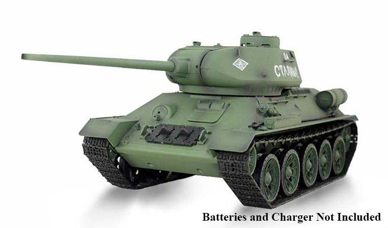 1/16 Scale T-34/85 RC Main Battle Tank, 2.4Ghz R/C Model HL3909-1 7.0 C32763