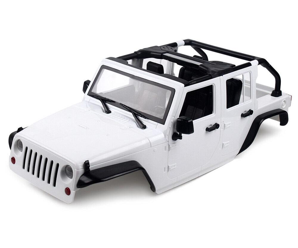 Realistic JW10-C Hard Plastic Body Kit for 1/10 Scale Off-Road Crawler WB=313mm C32918WHITE